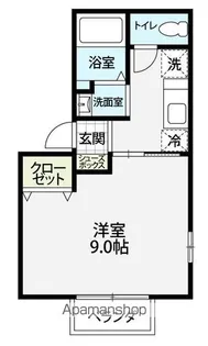 シャントゥール【105号室】の間取り