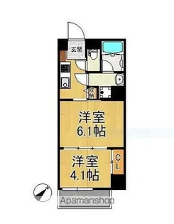 ポルト関内【3階】の間取り