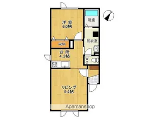 ヒナーレⅢ【1A号室】の間取り