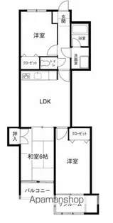 ロイヤルハイム高尾台【305号室】の間取り