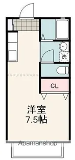 三幸ハイツ【202号室】の間取り