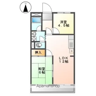 チェリーガーデン【202号室】の間取り