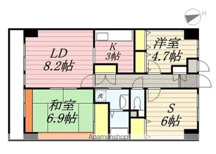セザンつくし野【2階】の間取り
