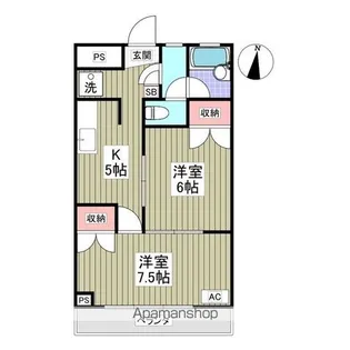 オリエンテ大和田【4階】の間取り