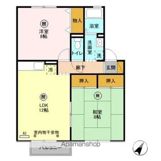 アーバンライフII【2階】の間取り