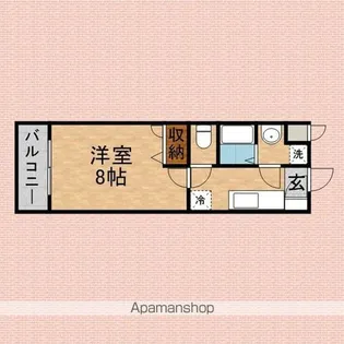 CALON・SEGUR【308号室】の間取り