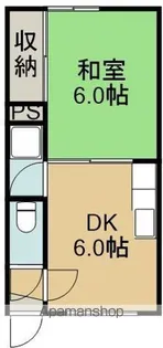 コミュニティ本通【203号室】の間取り