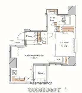 1LDKの間取り画像