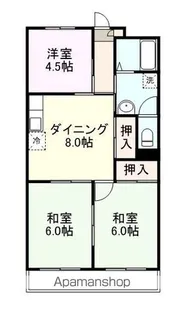 ガーデンハイツ【402号室】の間取り