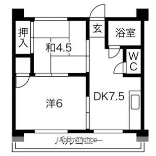 メゾンさくら【1階】の間取り
