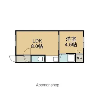 ルネサンス旭ヶ丘ウィンディー【C号室】の間取り