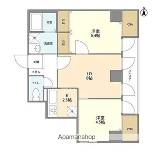 ローズマンションミヤハラ【2階】の間取り