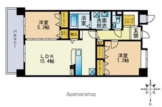 バルセロナ箱崎【5階】の間取り