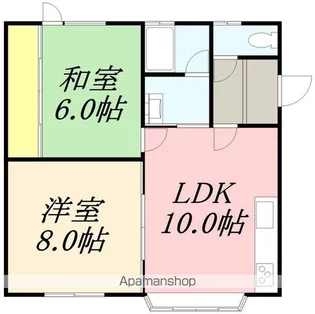 パレスフレンズ【101号室】の間取り