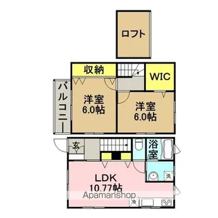 アビオン空港前B【1階】の間取り