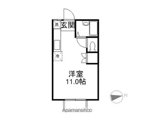サンモールM.K【203号室】の間取り