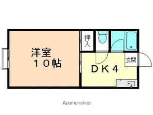 エル・リーナ B棟【6号室】の間取り