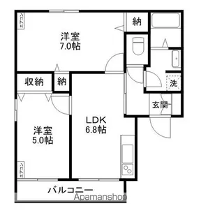 ハイム壱番館【1階】の間取り