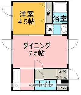 北海道網走市北四条西8丁目【アパート】の間取り