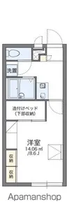 レオパレス桜【204号室】の間取り