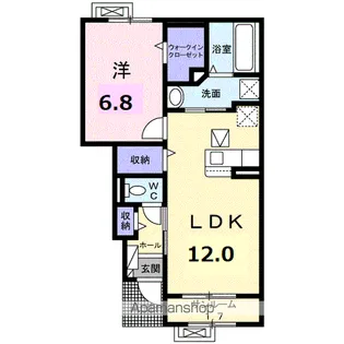 ユートピア・ホーム【1階】の間取り