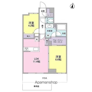 ディアレンス高島台【2階】の間取り