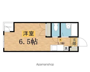 カレッジハウス A棟【108号室】の間取り