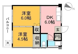 コーポ西村Ⅰ【3階】の間取り