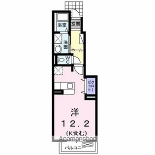 メゾンコリーヌ【102号室】の間取り