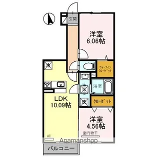 サンロイヤル【1階】の間取り