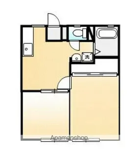 マリヤハイツ A・B【A201号室】の間取り