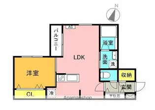 CARRERA行啓通【3階】の間取り