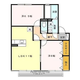 メゾン・リジェール ABC【2階】の間取り