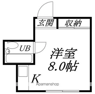 1Rの間取り画像
