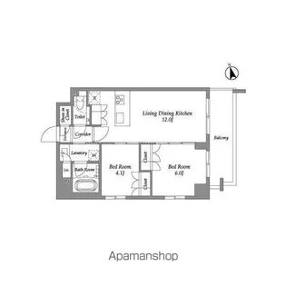 ENETIAL代官山【4階】の間取り