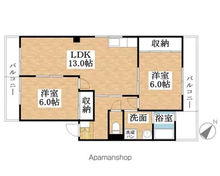 栄東ハイツ【301号室】の間取り