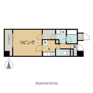 ヴィアーレ北目町【4階】の間取り