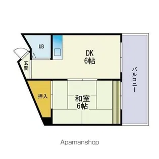 平尾コーポラス【603号室】の間取り