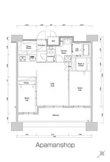 エンクレスト博多駅南GRACE【13階】の間取り