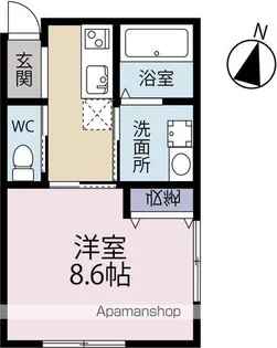 ビエナプルミエールA棟【2階】の間取り