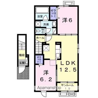 エムティハウスⅢ【2階】の間取り