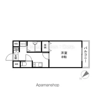 アベニータ【303号室】の間取り