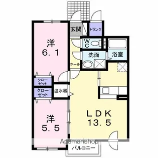 AMYⅡ【1階】の間取り