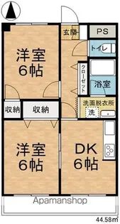 アメニティーシャトー並柳【1階】の間取り