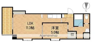 LAUREL COURT 田町(ローレルコート田町)【601号室】の間取り