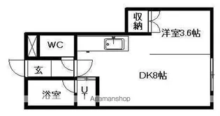 アーバンテラス東札幌Ⅱ【2階】の間取り