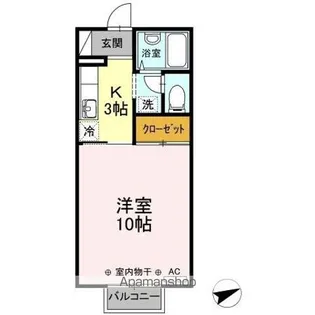 セジュール旭川【202号室】の間取り