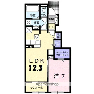 SALIENTE Ⅲ【1階】の間取り