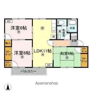 ヴィラアスカ30 E棟【2階】の間取り