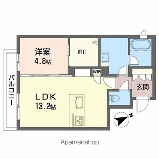 シャーメゾン リラッサIKURA【1階】の間取り